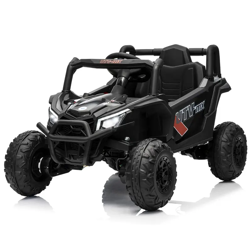 Garvee Ride - P Series: 12V UTV Buggy Electric Ride-on Car for Kids with 4WD/2WD Switch, LED Lights, EVA Tires, Parental Remo...