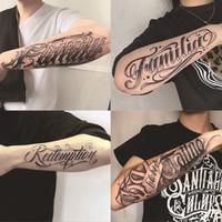 Realistic BIC Temporary Arm Tattoos: Non-Reflective, Herbal, Fake Men Tattoos, Waterproof