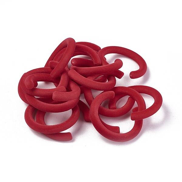 Flocky Acrylic Beads