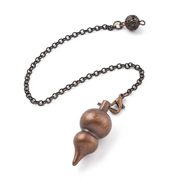 Brass Dowsing Pendulum Big Pointed Gourd Pendants