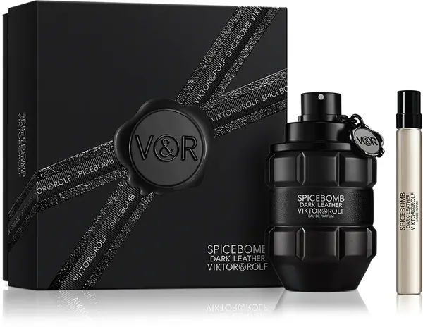 Viktor & rolf Spicebomb Dark Leather gift set EDP 90 ml a miniature EDP 10 ml
