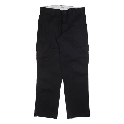 DICKIES Cargo Mens Trousers Black Regular Straight W34 L31