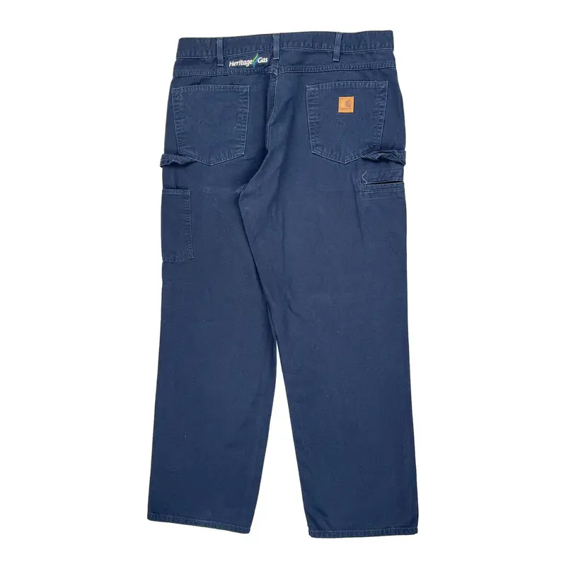 Carhartt Carpenter Trousers - 36W 32L Navy Cotton | Size: 36″ waist