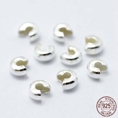 925 Sterling Silver Crimp Beads Cover