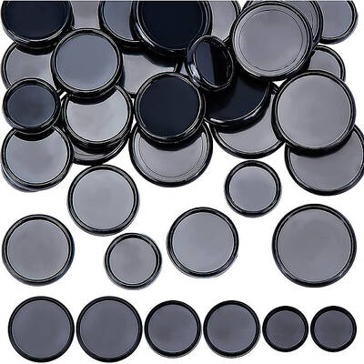BENECREAT 33Pcs Black Book Binding Discs