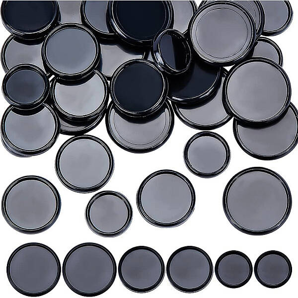 BENECREAT 33Pcs Black Book Binding Discs