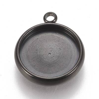 304 Stainless Steel Pendant Cabochon Settings
