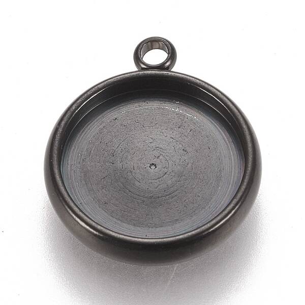 304 Stainless Steel Pendant Cabochon Settings