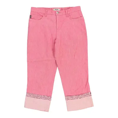 Age 14-16 Moschino Jeans Trousers - 28W 19L Pink Cotton | Size: 28