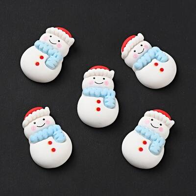 Opaque Christmas Resin Cabochons