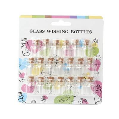 Clear Glass Jar Wishing Bottles Vials with Cork