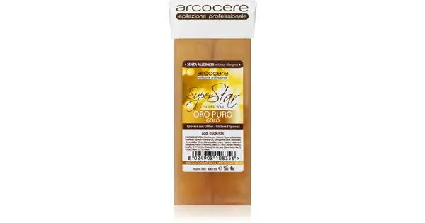 Arcocere Professional Wax Oro Puro Gold Depilatory wax with glitter refill 100 ml