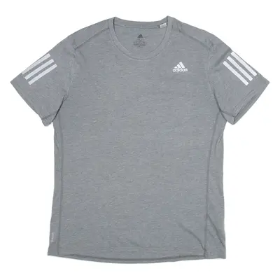 ADIDAS Mens T-Shirt Grey M