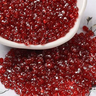 Spray Painted Glass Seed Beads