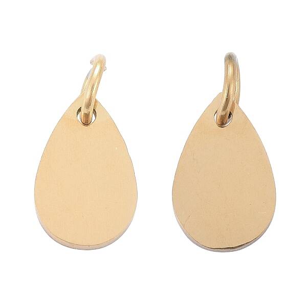Ion Plating(IP) 304 Stainless Steel Stamping Blank Tag Charms