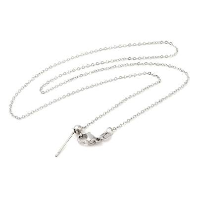 Non-Tarnish 304 Stainless Steel Cable Chain Necklace for Women