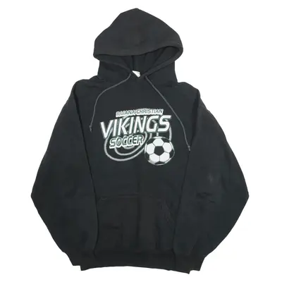 BADGER SPORT Vikings Soccer USA Hoodie Black Pullover Womens M