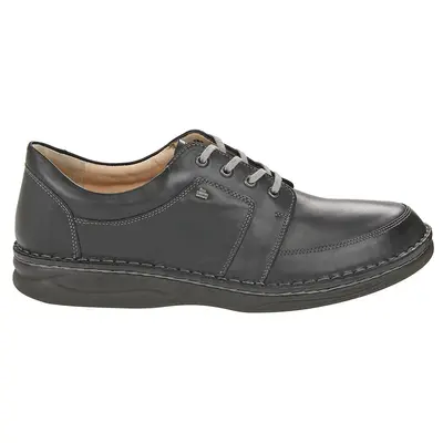 Finn Comfort Norwich Leather Men's Lace Up Shoes - Black - Size:US 11 Men