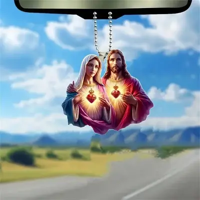 Hanging Ornament, 1 Count Car Rearview Mirror Hanging Decoration, Multifunctional Decoration for Car, Home, Bag, Keychain