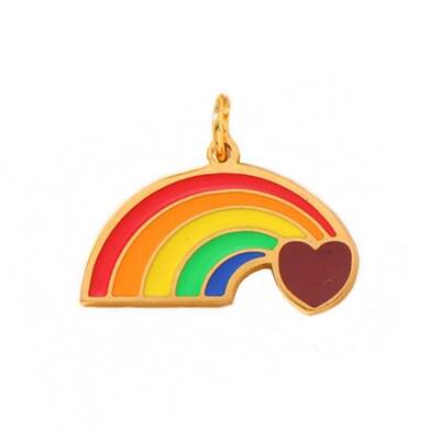 Pride 304 Stainless Steel Enamel Pendants