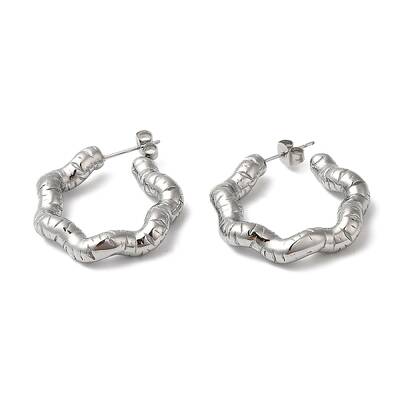 Non-Tarnish 304 Stainless Steel Ring Stud Earring