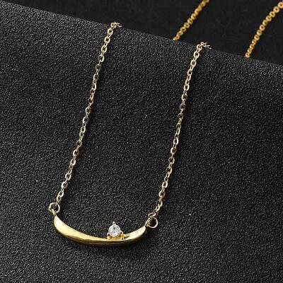 925 Sterling Silver Pave Clear Micro Pave Cubic Zirconia Boat Pendant Necklaces for Women