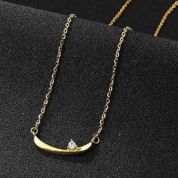 925 Sterling Silver Pave Clear Micro Pave Cubic Zirconia Boat Pendant Necklaces for Women