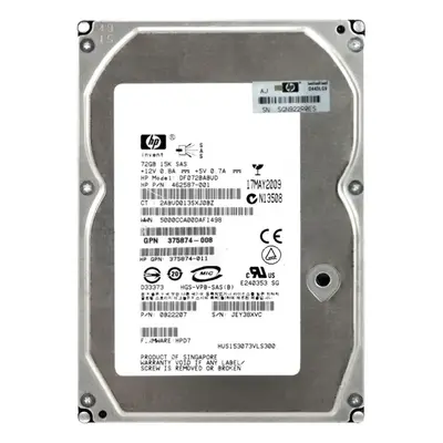 375874-008 HP 73GB 3Gb/s SAS 15000 3.5-inch 8MB Hard Drive