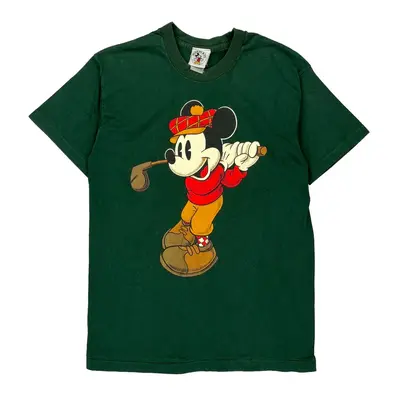 Mickey Mouse Mickey & Co. T-Shirt - Large Green Cotton