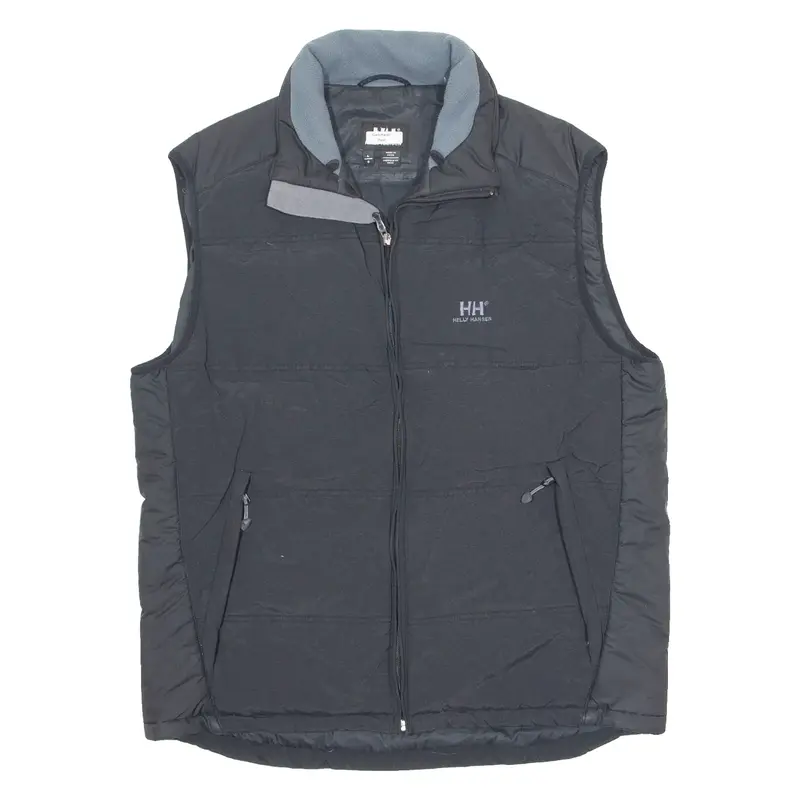 HELLY HANSEN Down Insulated Mens Puffer Gilet Black L