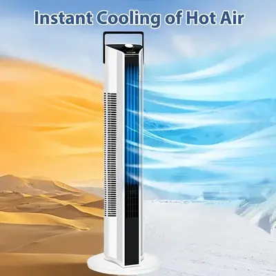 Tower Fan For Bedroom, Fans That Blow Cold Air, Upgrated 6 Speeds Ultra-Quiet Floor Fan, 90° Oscillating Fans For Indoors Wi...