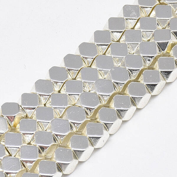 Electroplate Non-magnetic Synthetic Hematite Beads Strands