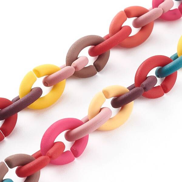 Handmade Rubberized Style Acrylic Cable Chains