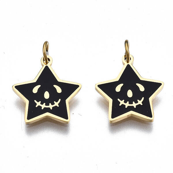 316 Surgical Stainless Steel Enamel Charms