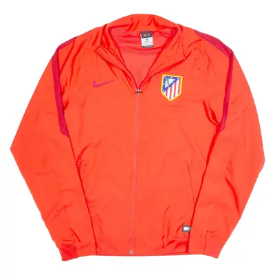 NIKE DRI FIT Atletico Madrid FC Mens Track Jacket Orange M