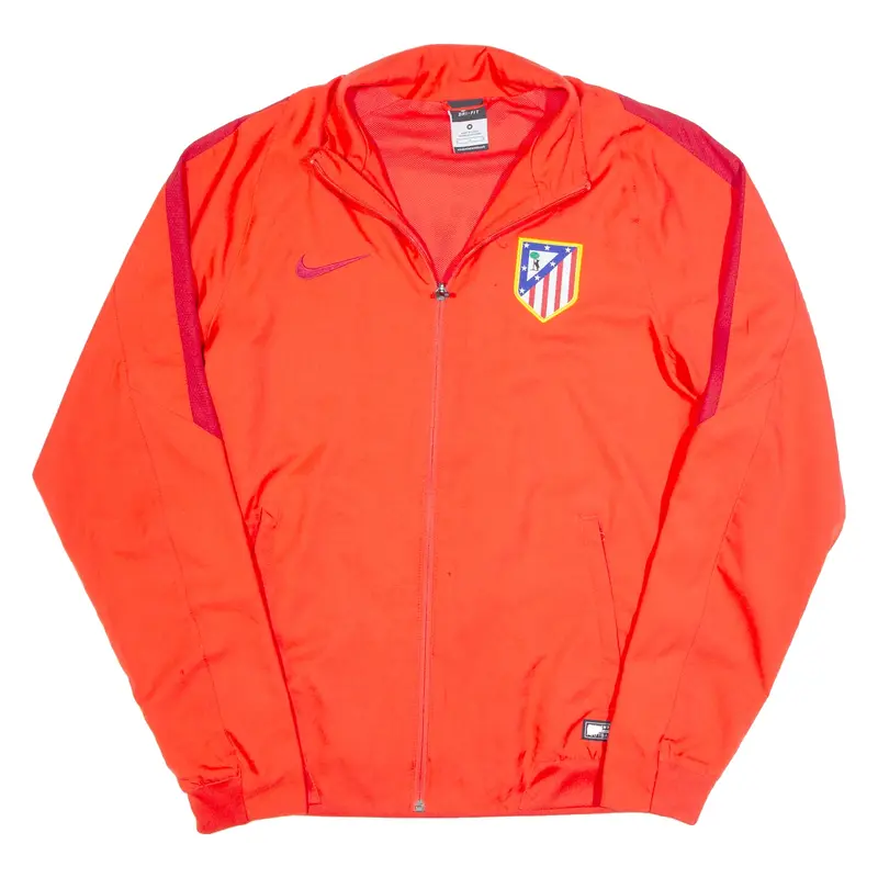 NIKE DRI FIT Atletico Madrid FC Mens Track Jacket Orange M