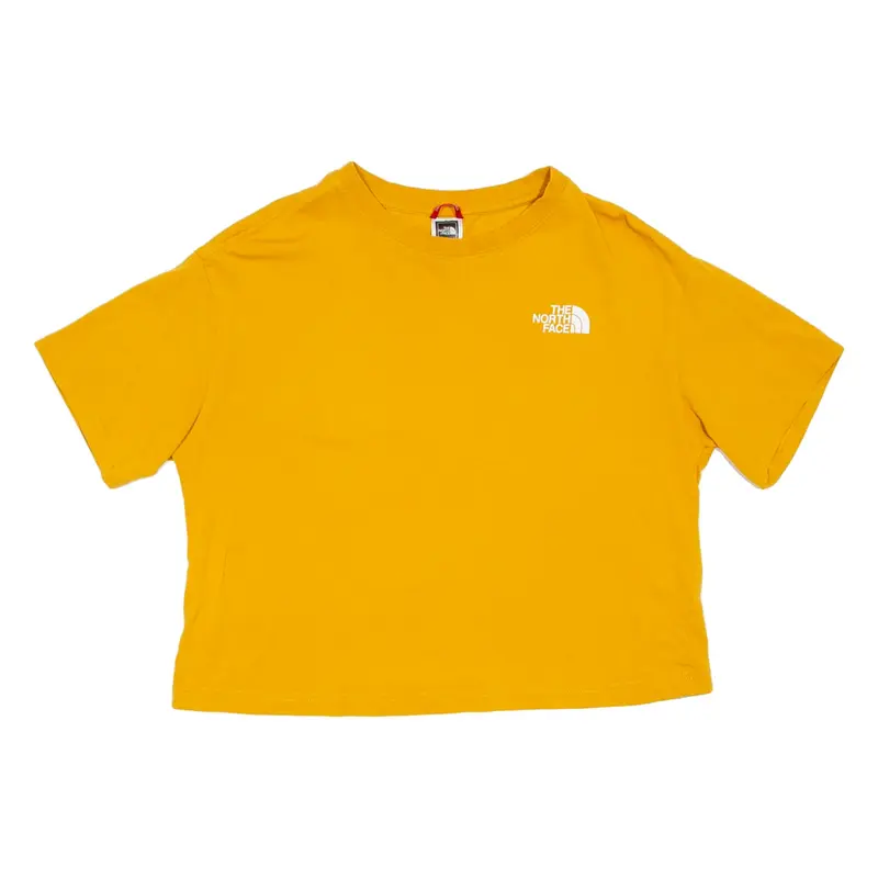 THE NORTH FACE Cropped Womens T-Shirt Yellow M