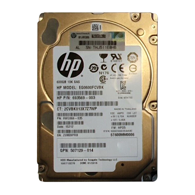693596-003 HP 600GB 6Gb/s SAS 10000 2.5-inch Hard Drive