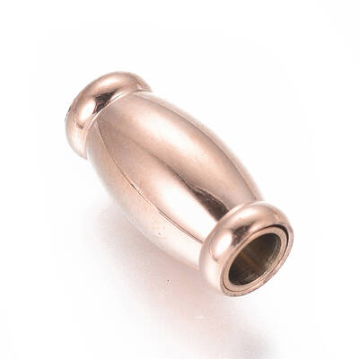 304 Stainless Steel Magnetic Clasps with Glue-in Ends