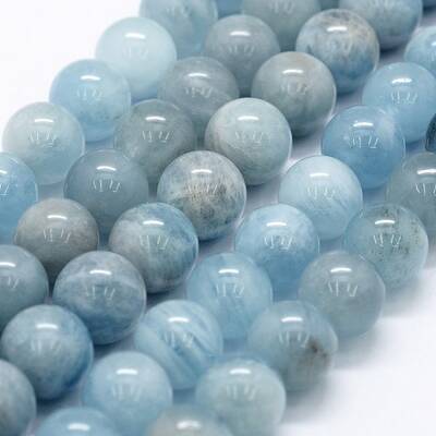 Natural Aquamarine Bead Strands