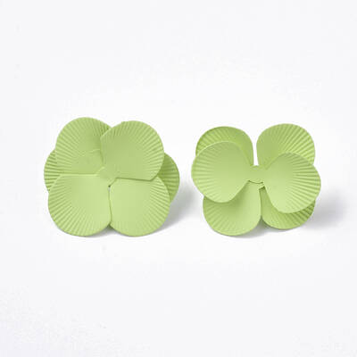 Spray Painted Iron Stud Earring Settings