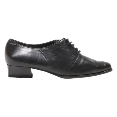 ORBIT NOVA Oxford Shoes Black Leather Womens UK 5