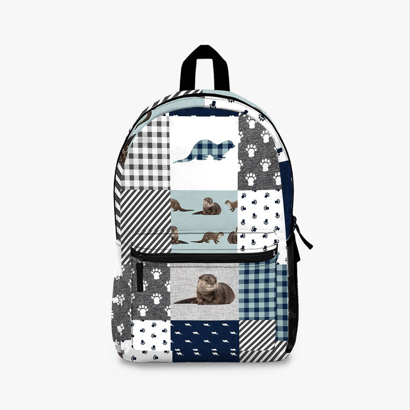 Otter Cute Patchwork Backpack