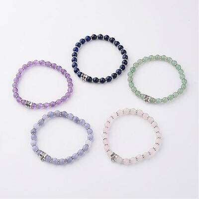 Natural Gemstone Stretch Bracelets