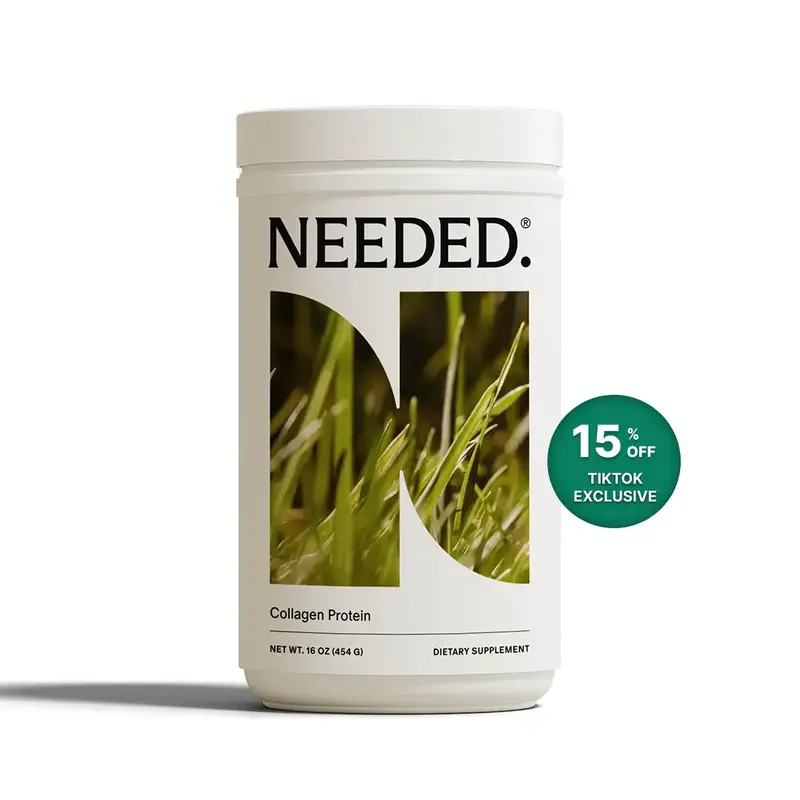 Needed. Women's Collagen Peptide Powder - 1 lb Bottle (1 Month Supply) - Ethically Sourced, Non-GMO, Grass-fed, Pasture-Raise...