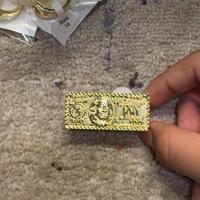 100$ Bill Double Gold Ring - Size 7-10 - As shown in the Image