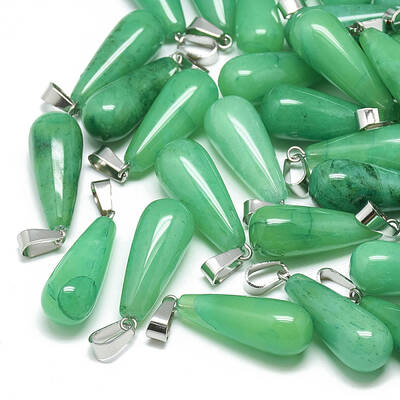 Dyed Natural Malaysia Jade Pendants