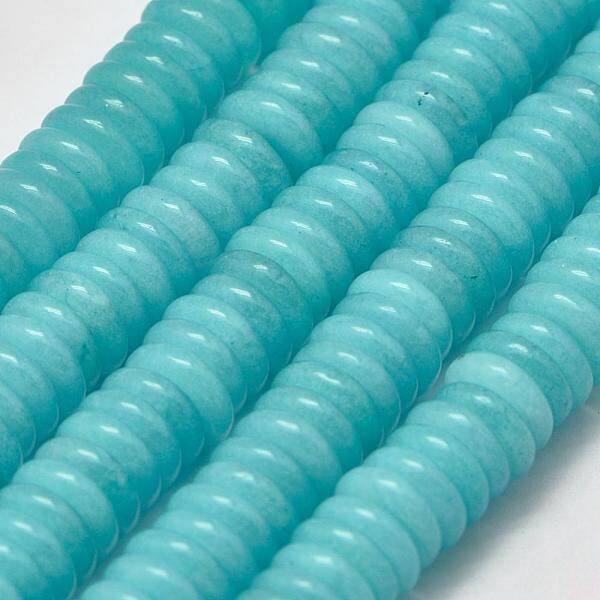 Natural White Jade Heishi Beads Strands