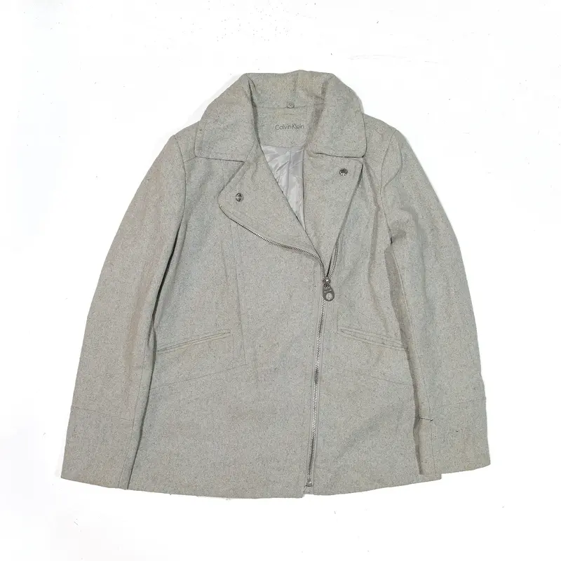 CALVIN KLEIN Jacket Grey Pea Womens S