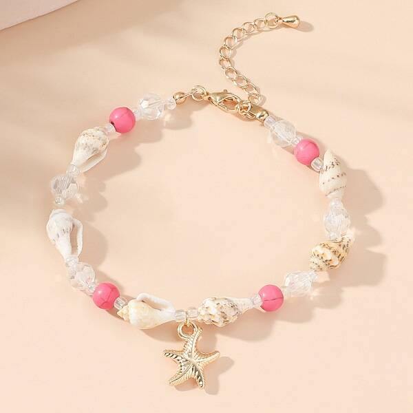 Bohemian Starfish & Shell Beaded Bracelets